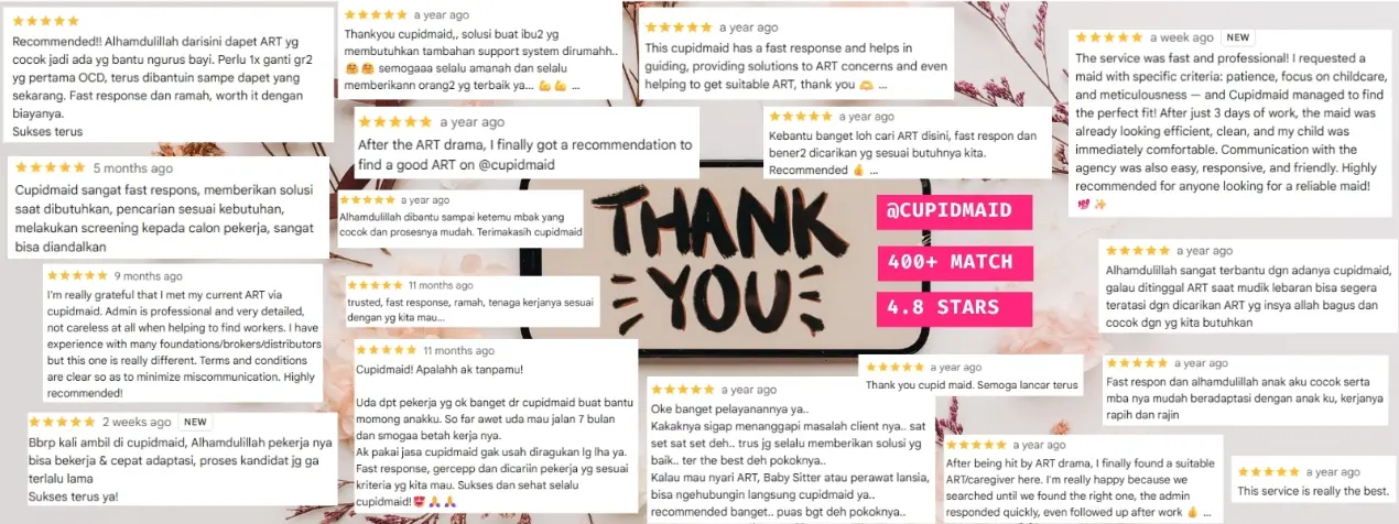 Kumpulan testimoni pengguna cupid maid
